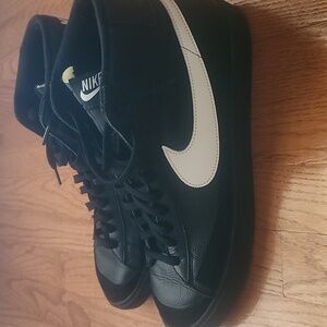 Nike Blazer Mid '77 Black and Sail Men's Sneakers Size 14